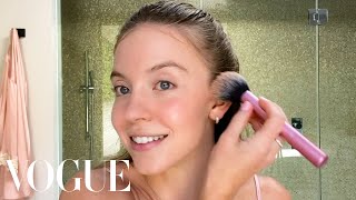 Euphorias Sydney Sweeney’s Guide to Sensitive Skin Care and Soft Glam  Beauty Secrets  Vogue [upl. by Derward450]