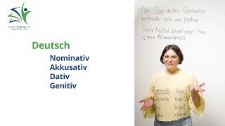 Die 4 Fälle der deutschen Sprache einfach erklärt  Nominativ Genitiv Dativ Akkusativ [upl. by Fulmis]