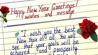 happy new year greeting cardmessages ampwisheswhat should I write in a happy new year wishes card [upl. by Arnoldo]