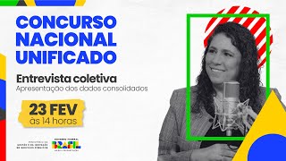 Coletiva de Imprensa para apresentar dados consolidados sobre o Concurso Público Nacional Unificado [upl. by Yknarf]