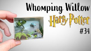 Whomping Willow  a Harry Potter Matchbox diorama  Harry potter miniature [upl. by Llemart]