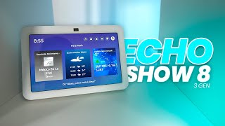 Echo Show 8 3 gen  ALEXA con PANTALLA y sonido ESPACIAL [upl. by Bevers]