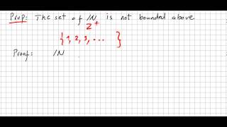 Metric and Topological Spaces 2 Natural numbers are not bounded above [upl. by Kristie847]