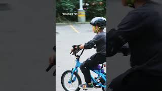 Pedaling is fun pedal bike kidsfun kidslearning kidsactivities bikeride canada [upl. by Andrews69]