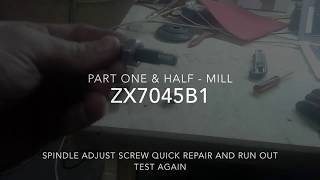 7045 Mill Spindle test run after adjusting quick adjust screw repair Part 15 [upl. by Nyberg]