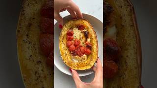 Baked Feta Spaghetti Squash  FeelGoodFoodie [upl. by Kram]