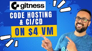 Opensource Code Hosting and CICD on a 4month VM  Gitness [upl. by Graff960]