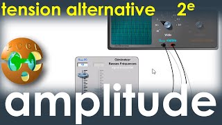 AMPLITUDE dune tension alternative  Oscilloscope  PhysiqueChimie  lycée [upl. by Malloch999]