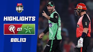 Melbourne Renegades vs Melbourne Stars  MATCH 36  Highlights BBL13bblAustraliafscricketgamer [upl. by Zenia]