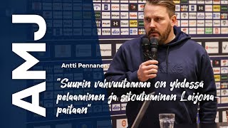 Antti Pennanen ”Suurin vahvuutemme on yhdessä pelaaminen ja sitoutuminen Leijonapaitaan” [upl. by Ahsekan]