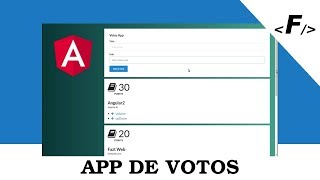 Angular 4 Aplicación de Votos Desde Cero [upl. by Erdnaed]