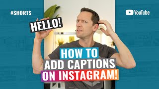 How to Add Captions on Instagram For your Videos shorts [upl. by Aribold]