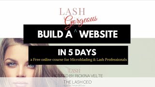 Build a Website for Your Microblading amp Lash Extensions Business [upl. by Eceela818]