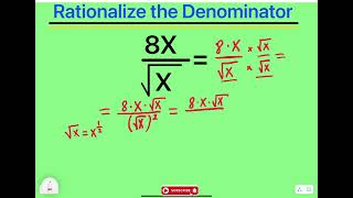 📌➡️ How to Rationalize the Denominator  ❗️📌 [upl. by Airehs]