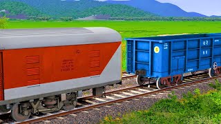 LHB PARCEL VAN COUPLING BCNA WAGON TRAIN  BUMPY RAILROAD  Train Simulator  Railwork  NTG GAMING [upl. by Juliano751]