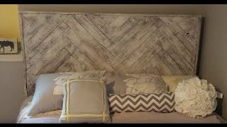 How To Make A Headboard From Recycled Pallets [upl. by Leumas]