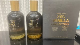 Zara VANILLA COLLECTION DISCOVERY SET VANILLA 01  VANILLA 02  First Impressions [upl. by Akinohs611]