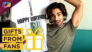 Mohit Receives BDay And First Marriage Anniversary Gifts From Fans Part02 [upl. by Neehsas]