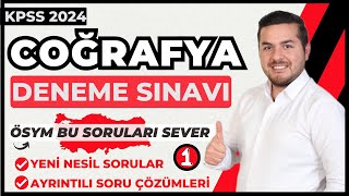 KPSS 2024 I Coğrafya Deneme Sınavı I Enes Hoca [upl. by Setsero632]