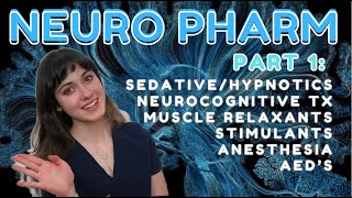 NEURO PHARMACOLOGY  SEDATIVESHYPNOTICS MUSCLERELAXANTS ANTIEPILEPTICS amp MORE [upl. by Ennirac]