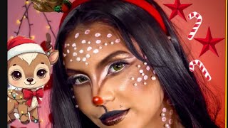 Makeup RENA DE NATAL 🦌🎄 [upl. by Balsam]