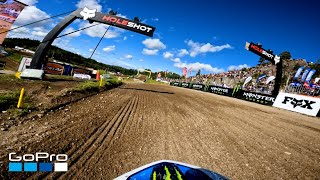 GoPro Jago Geerts 2022 FIM MX2 Round 15 Qualifying Moto from Sweden [upl. by Fedirko]