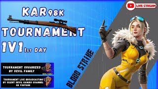 🇱🇰 🔴 EP 2 සීතල සටන පලවෙනි දවස BLOOD STRIKE TOURNAMENT KAR98 K ONLLY  silent devil  18 [upl. by Ainedrag]