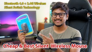 Cheap amp Best Bluetooth Mouse India 2019  Rapoo M100 Silent Wireless Mouse Review [upl. by Llahsram]