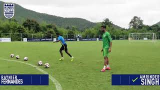 Crossbar Challenge  Amrinder Singh vs Raynier Fernandes [upl. by Nadbus]