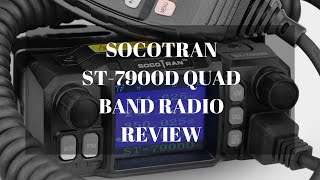 SOCOTRAN ST7900D Quad Band Radio Review [upl. by Eilujna]