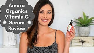 Amara Organics Vitamin C Serum Review [upl. by Malilliw]