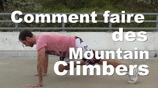 Comment faire des Mountain Climber exercice de gainage  Tutoriel [upl. by Sneve303]