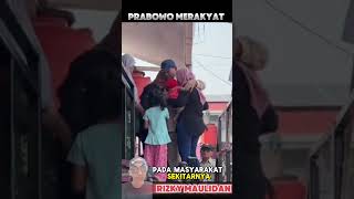 presiden Prabowo memang selalu merakyat [upl. by Nirrak]