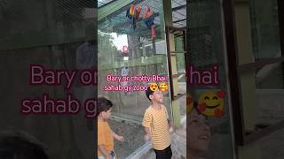 ChottybaddayBhaiSahab786 funny cutebaby parote ki hoi larai zooo my🥰🥰🥰likeandsubscribe [upl. by Neltiak754]