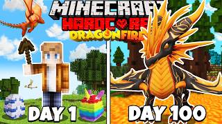 I Survived 100 Days in a FANTASY DRAGON WORLD in Minecraft FULL MOVIE [upl. by Yllim]