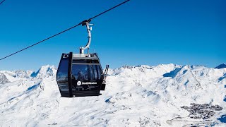 LEITNER in France  the GD10 POINTE DE LA MASSE in Les Trois Vallées [upl. by Nalehp]