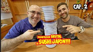 DEGUSTACIÓN BRUTAL del SUSHI MÁS BARATO de JAPÓN 🍣 [upl. by Raff]