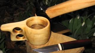 Making a Kuksa Traditional Finnish Wooden Cup [upl. by Robins204]