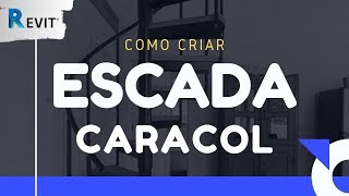 Como criar escada caracol  Revit  Utilizando BIM [upl. by Kolivas]