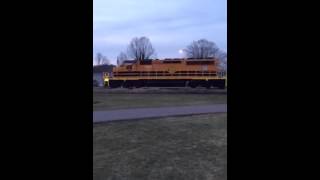 Ohio Central SD402 locomotives [upl. by Odab898]