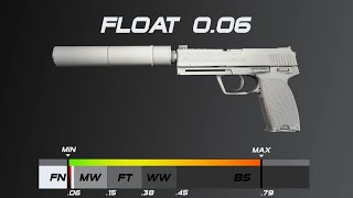 CSGO USPS  Whiteout  Skin wearfloat [upl. by Grimbly549]