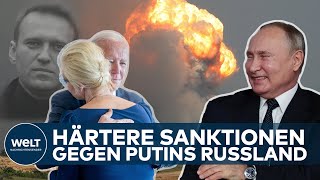 KRIEG IN UKRAINE Härtere Sanktionen gegen Russland beschlossen  so hart wird es Putin treffen [upl. by Terle421]