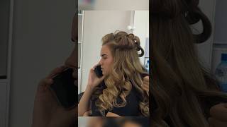 Wedding hairstyle How to curl hair [upl. by Eimmat521]