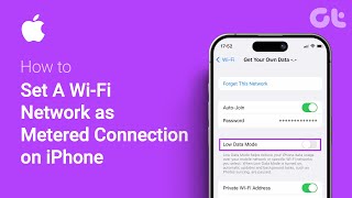 How to Set A Wi Fi Network as Metered Connection on iPhone  Control Data Usage with WiFi Limiter [upl. by Lana]