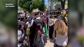 Protests disrupt Brown commencement [upl. by Alah]