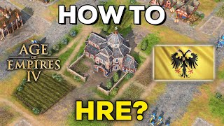 How to Castle Rush with HRE in Season 6 AOE4 [upl. by Ysdnyl]