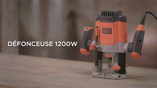 BLACKDECKER™ KW1200E Défonceuse 1200W [upl. by Watt]