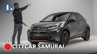 Nuova Toyota Aygo X la citycar con look da SUV [upl. by Theodor]