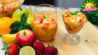 Coctel de Frutas  Escamochas  Postre de Frutas super Facil  Delicioso [upl. by Armillas]