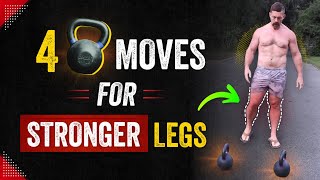 Kettlebell Leg Workout Sculpt Strong Legs With These 4 Exercises  Coach MANdler [upl. by Perla]